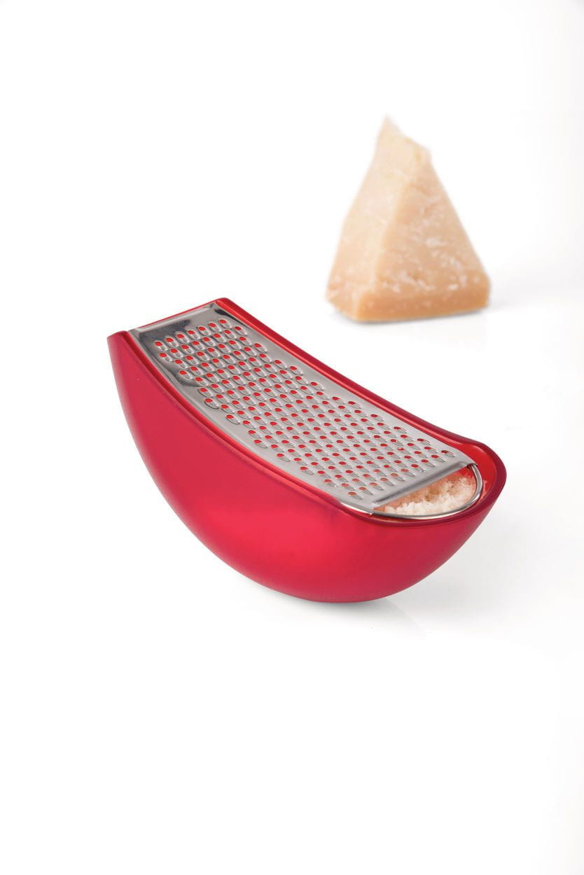 Alessi Parmenide Grater With Cheese Tin, Black
