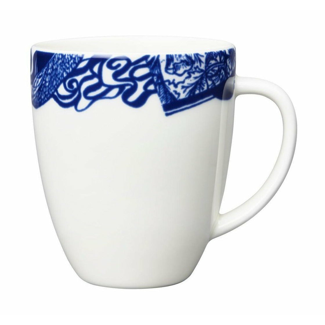 Arabia Pastoraali vase 13 cm, hvid/blå