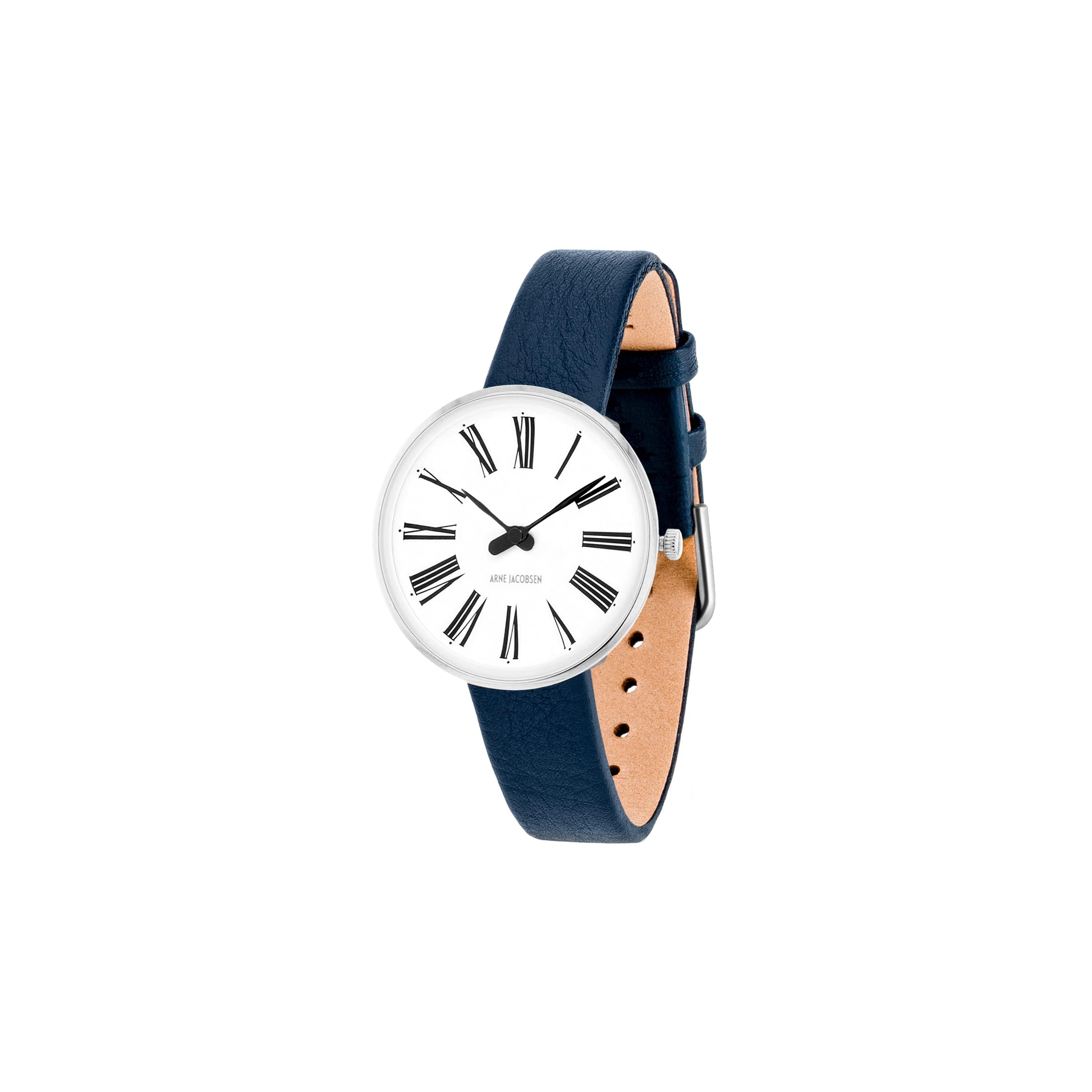 Arne Jacobsen Roman Wristwatch ø30, Blue