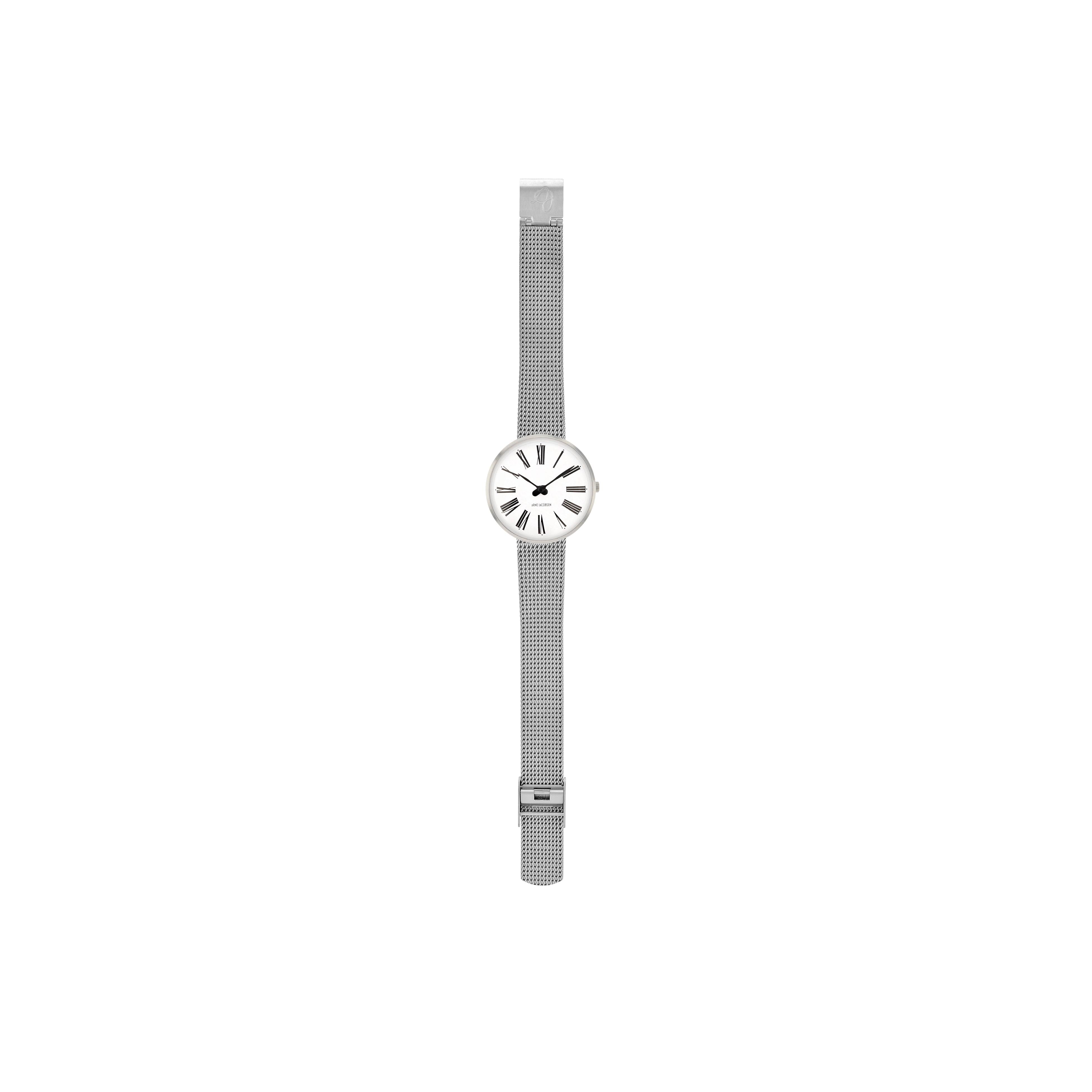 Arne Jacobsen Roman Wristwatch ø30, Silver Mesh