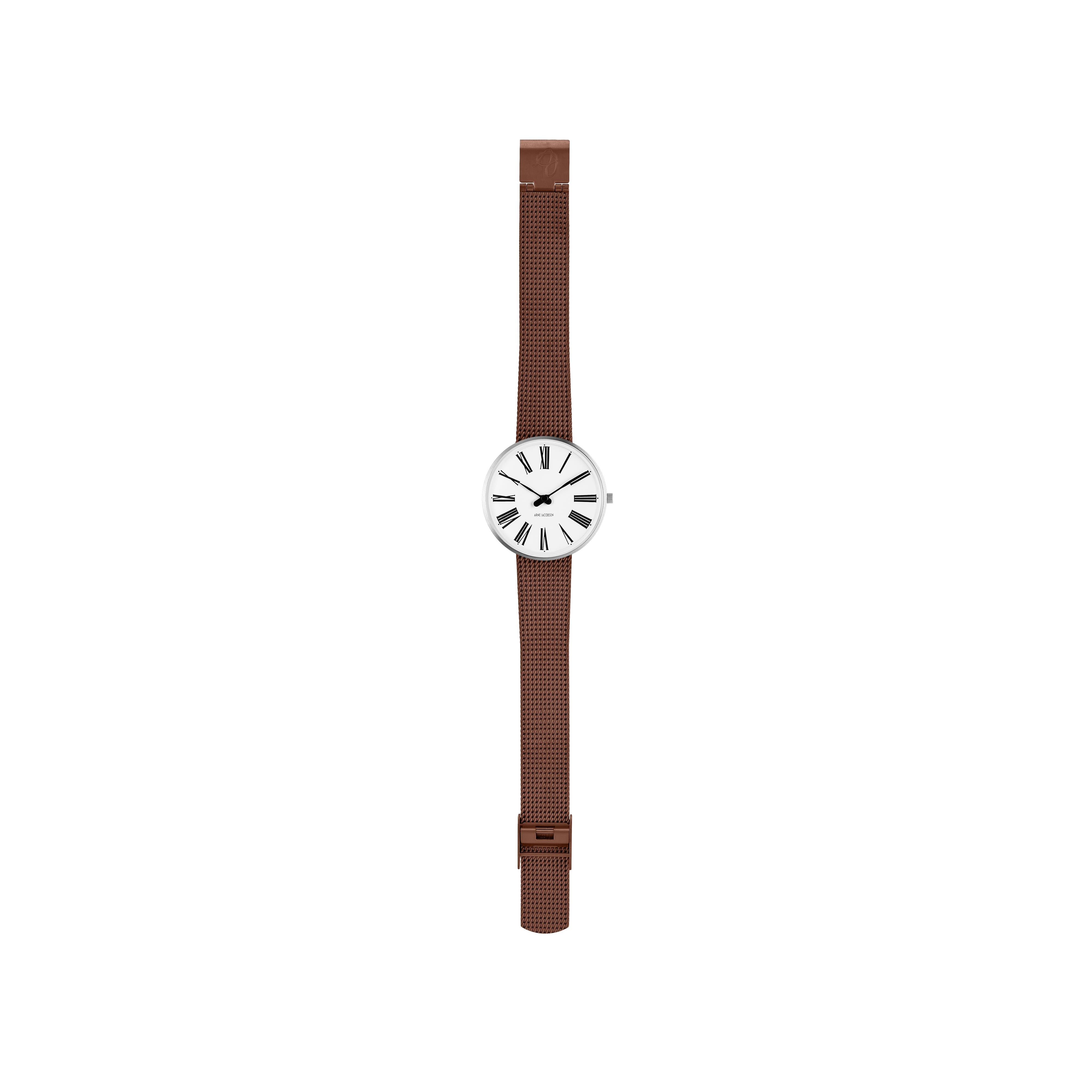 Arne Jacobsen Roman Wristwatch ø34, Copper Mesh