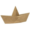 Boyhood Admiral Paper Boat Decorative Figure Small, Oak Wood