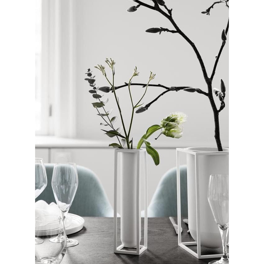 Audo Copenhagen Kubus Vase Flora, White