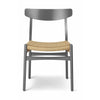 Carl Hansen Ch23 Chair Oak, Slate Brown/Natural Cord