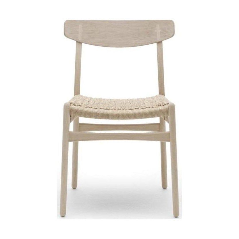 Carl Hansen Ch23 Chair, Soaped Oak/Natural Cord