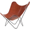 Cuero Pampa Mariposa Butterfly Chair, Oak/Chrome