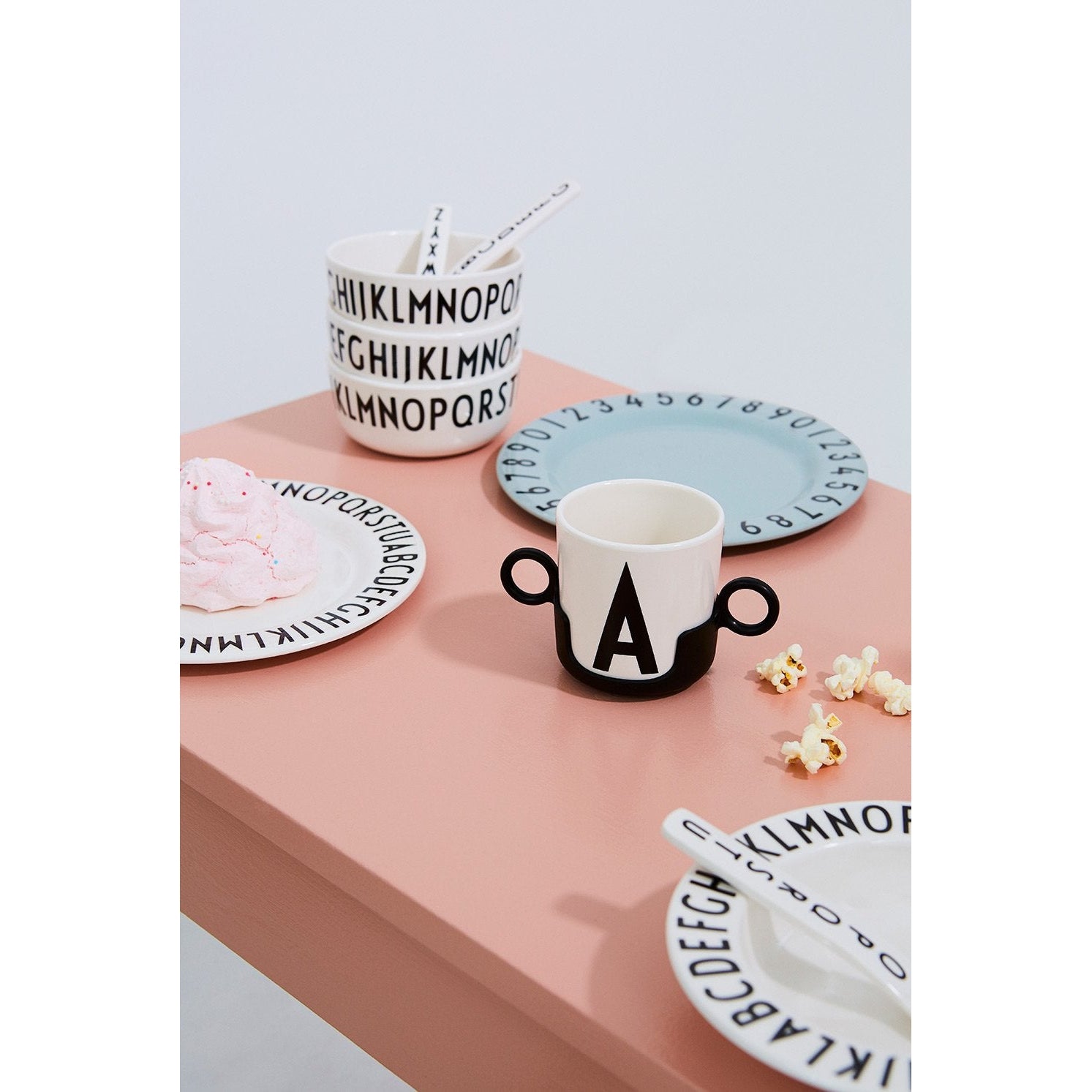 Design Letters Holds For Abc Melamine Cups, Pink