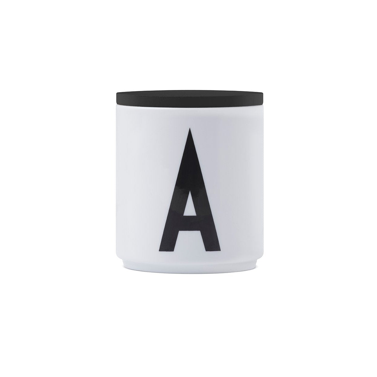Design Letters Wooden Lid For Abc Cups, Black