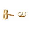 Design Letters Earring With Letter, Gold, B