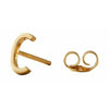 Design Letters Earring With Letter, Gold, C