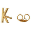 Design Letters Earring With Letter, Gold, K