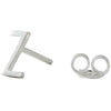 Design Letters Earring With Letter, Silver, Z