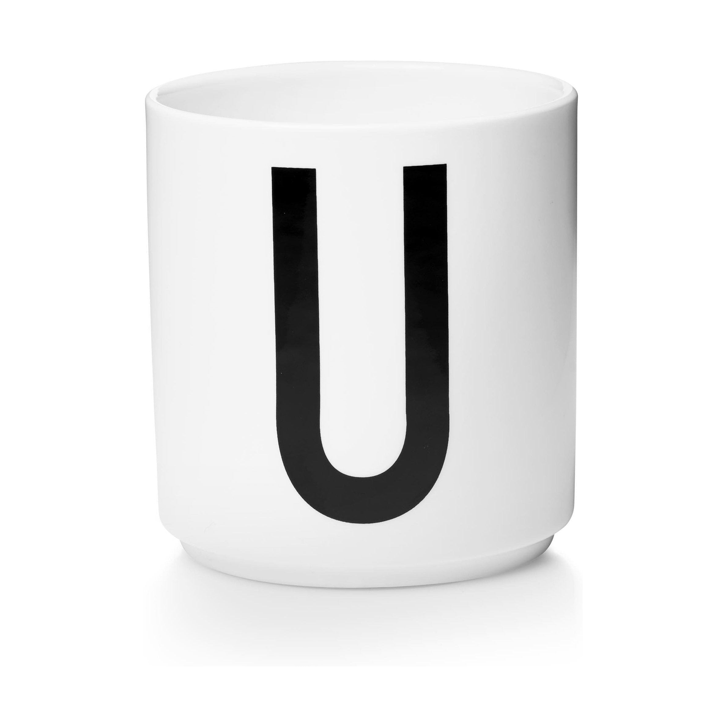 Design Letters Personal Porcelain Mug A Z, White, U