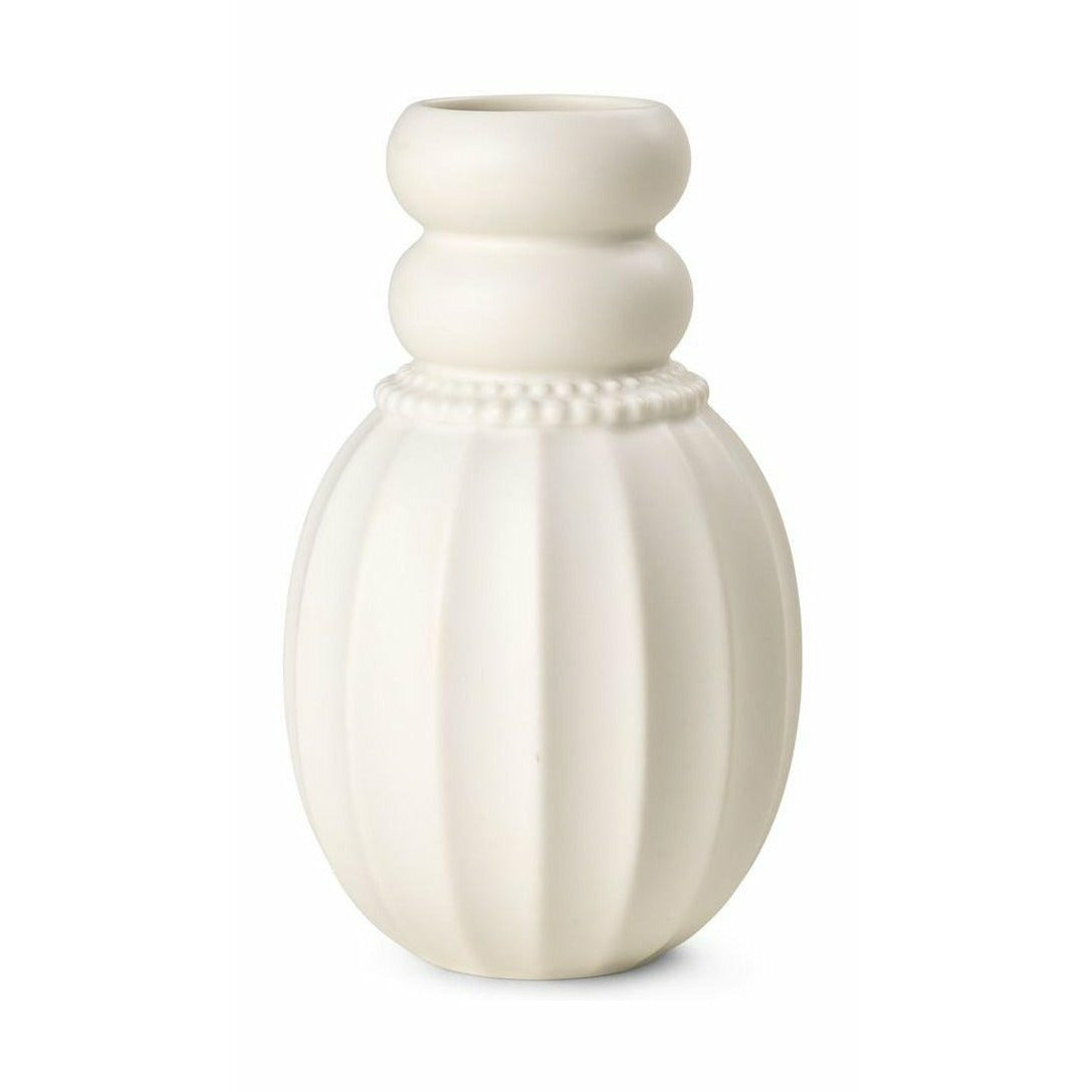 Dottir Pearlpuff Vase, White