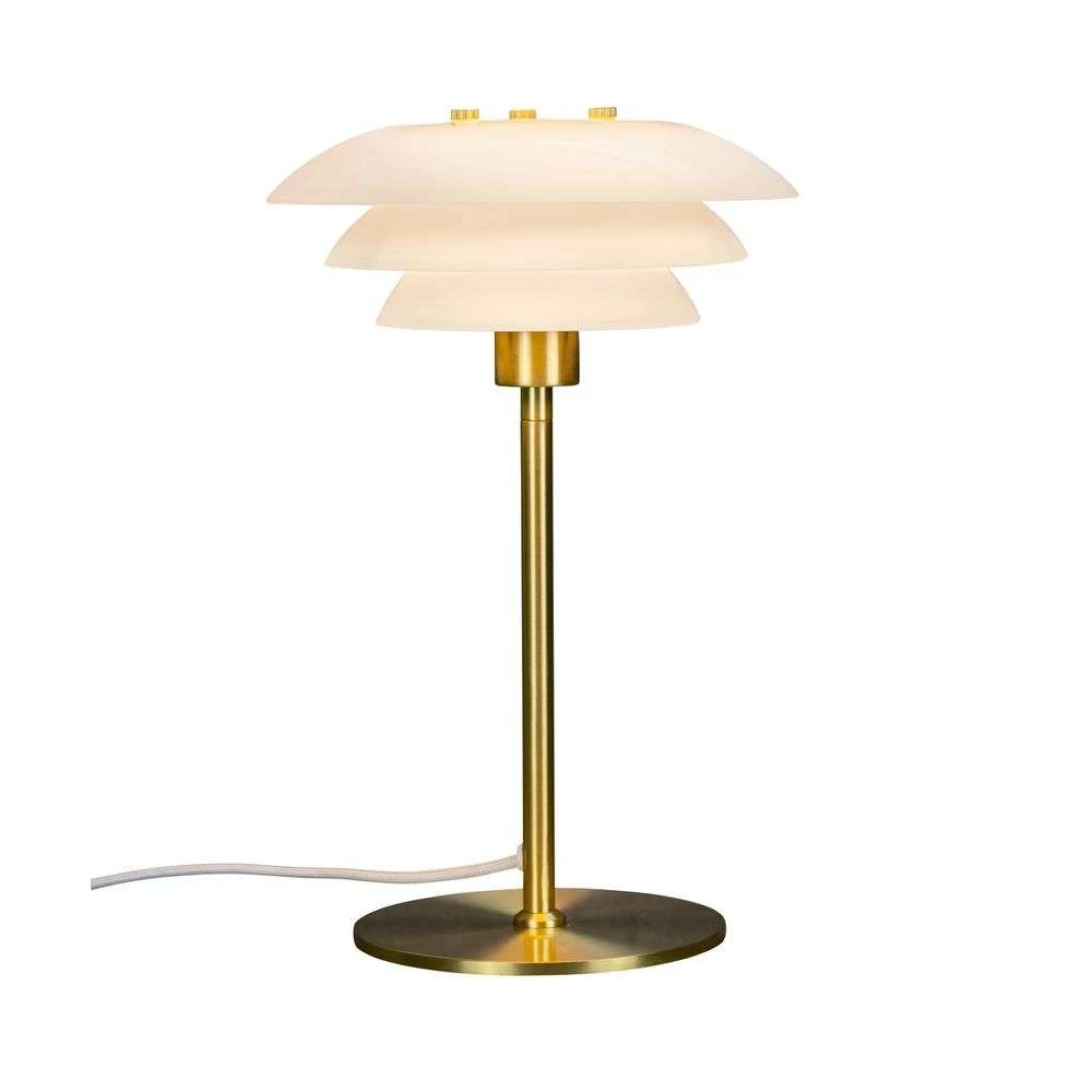 Dyberg Larsen Dl20 Table Lamp, Opal/Brass