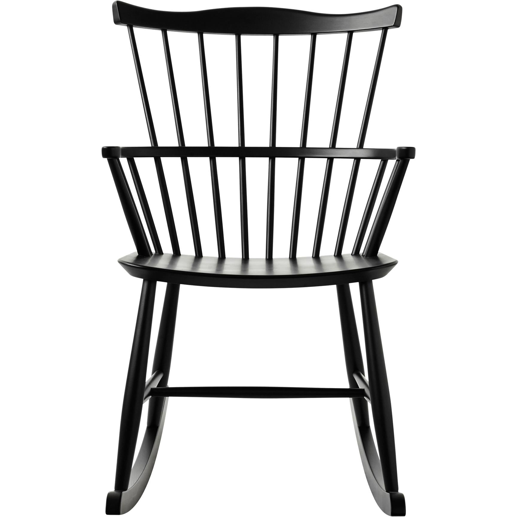 Fdb Møbler Børge Mogensen Rocking Chair Beech, Black, H 90cm