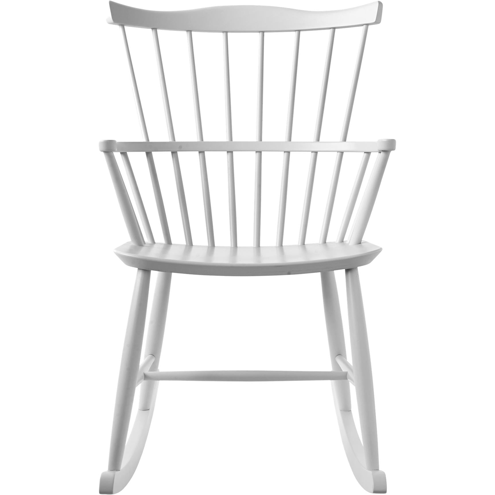 Fdb Møbler Børge Mogensen Rocking Chair Beech, White, H 90cm