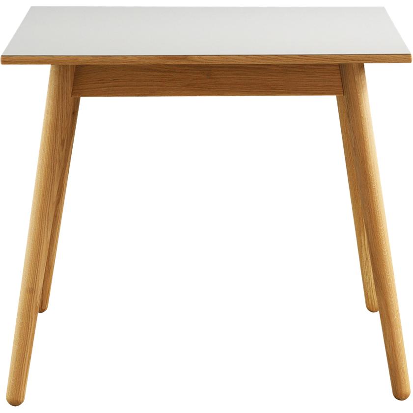 Fdb Møbler C35 Dining Table Beech, White Linoleum Table Top, 82x82cm