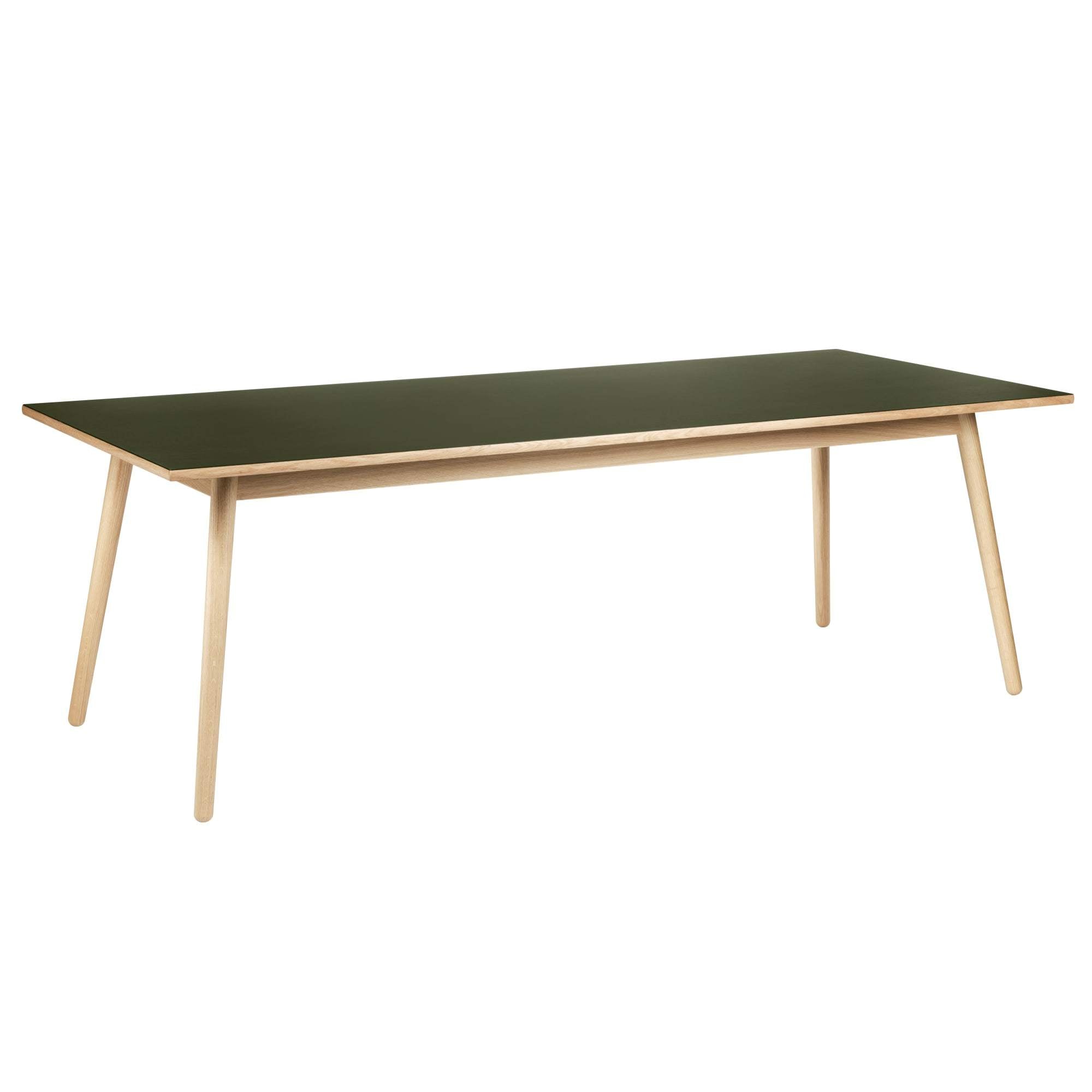 Fdb Møbler C35 B Dining Table Oak, Olive Linoleum, 95x220cm