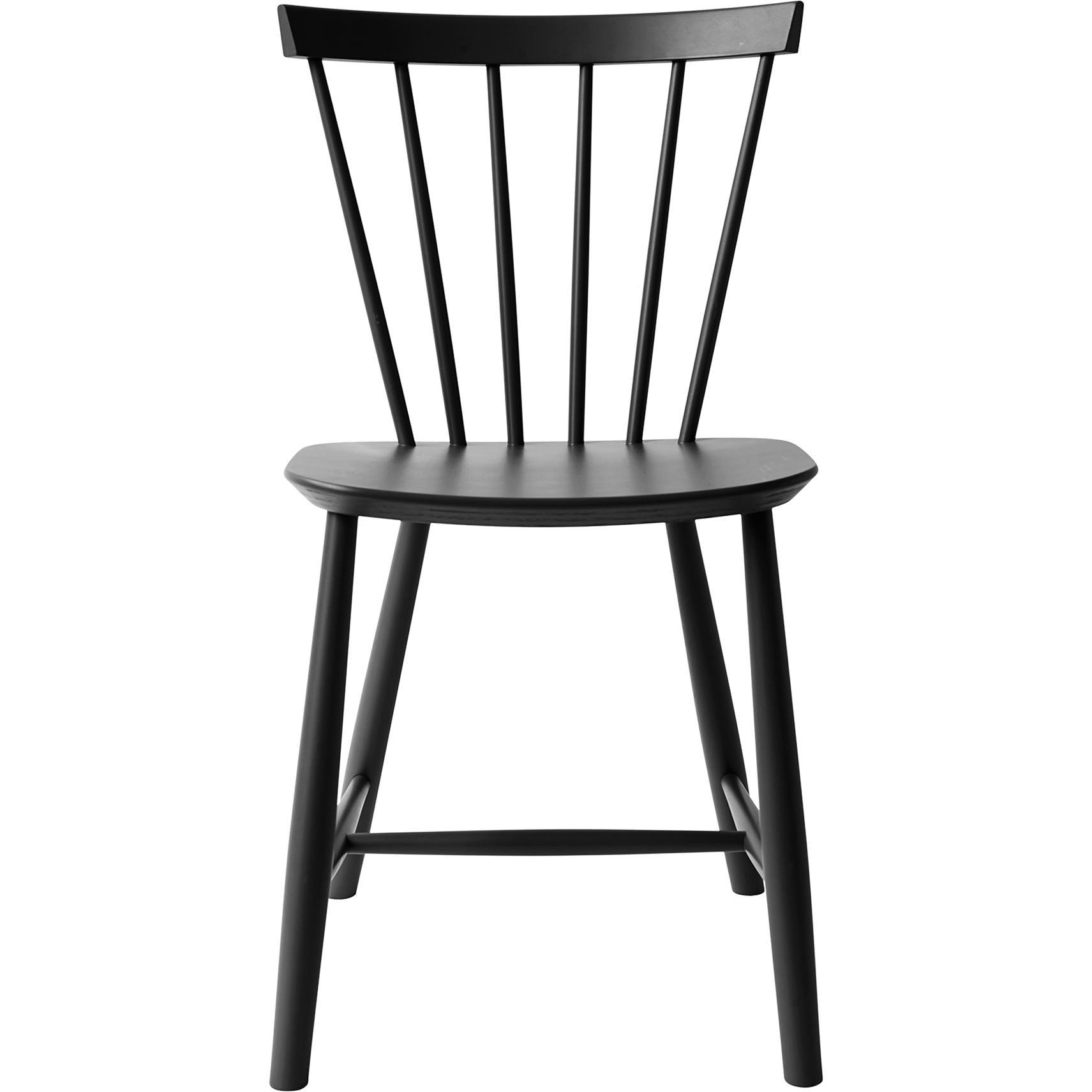 Fdb Møbler Poul Volther J46 Dining Chair Beech, Black, H 80cm