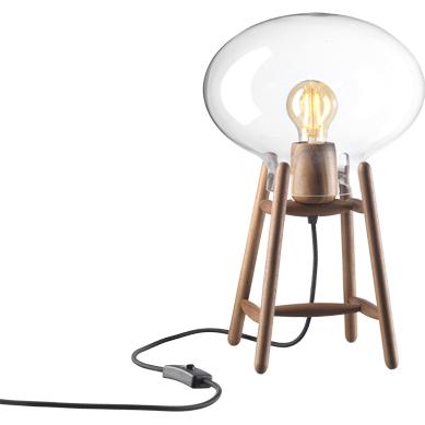 Fdb Møbler U4 Hiti Table Lamp Walnut, H40cm