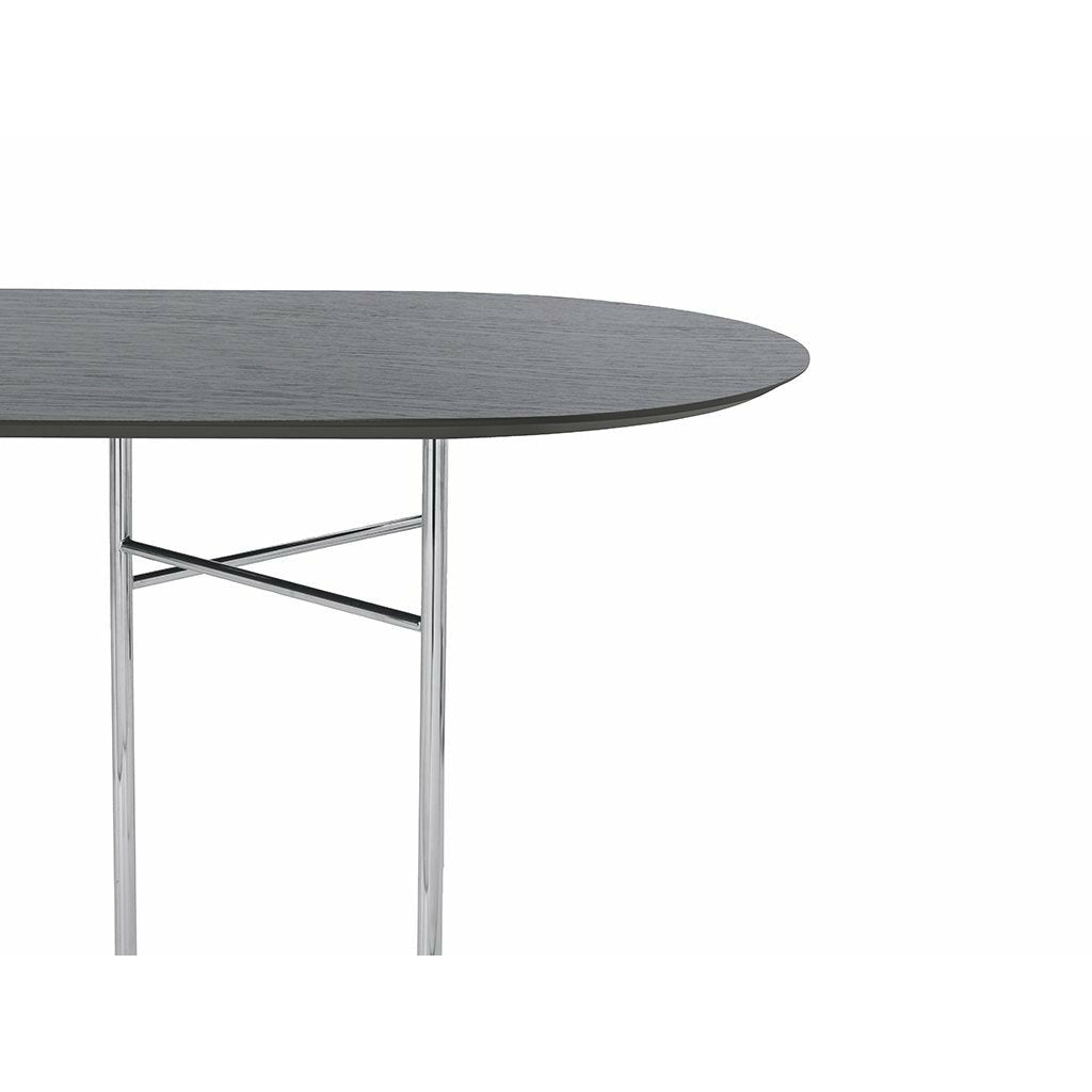 Ferm Living Mingle Table Top Oval 220 cm, sort eg finer