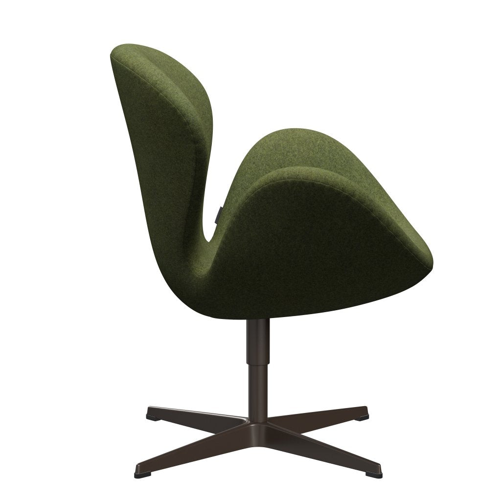 Fritz Hansen Swan Lounge stol, brun bronze/Divina MD Wintergreen