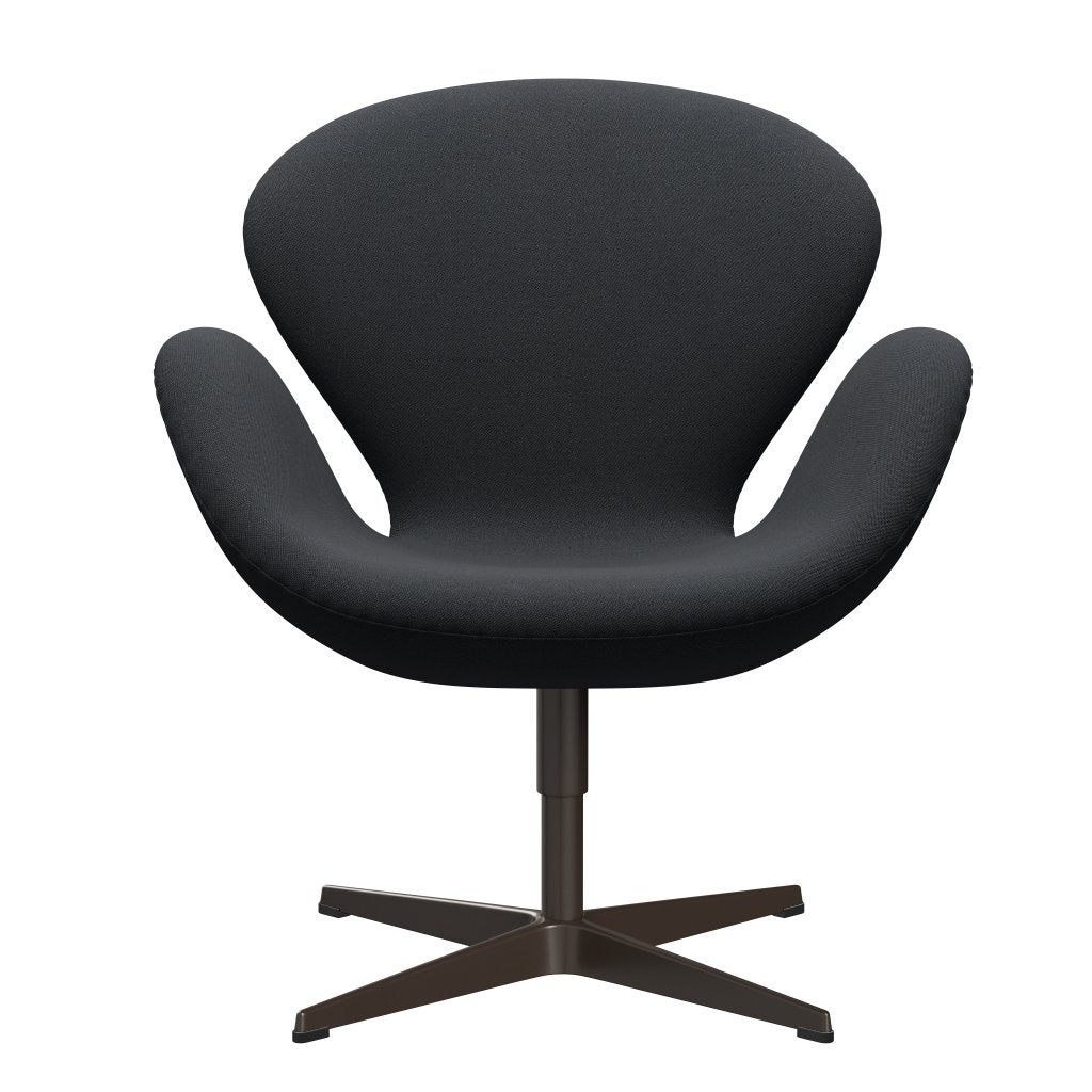 Fritz Hansen Swan Lounge stol, brun bronze/rime mørkebrun/grå
