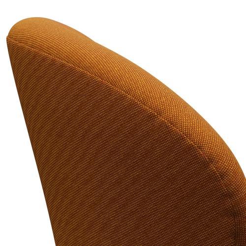 Fritz Hansen Swan Lounge stol, brun bronze/fælge mørkerød/gul