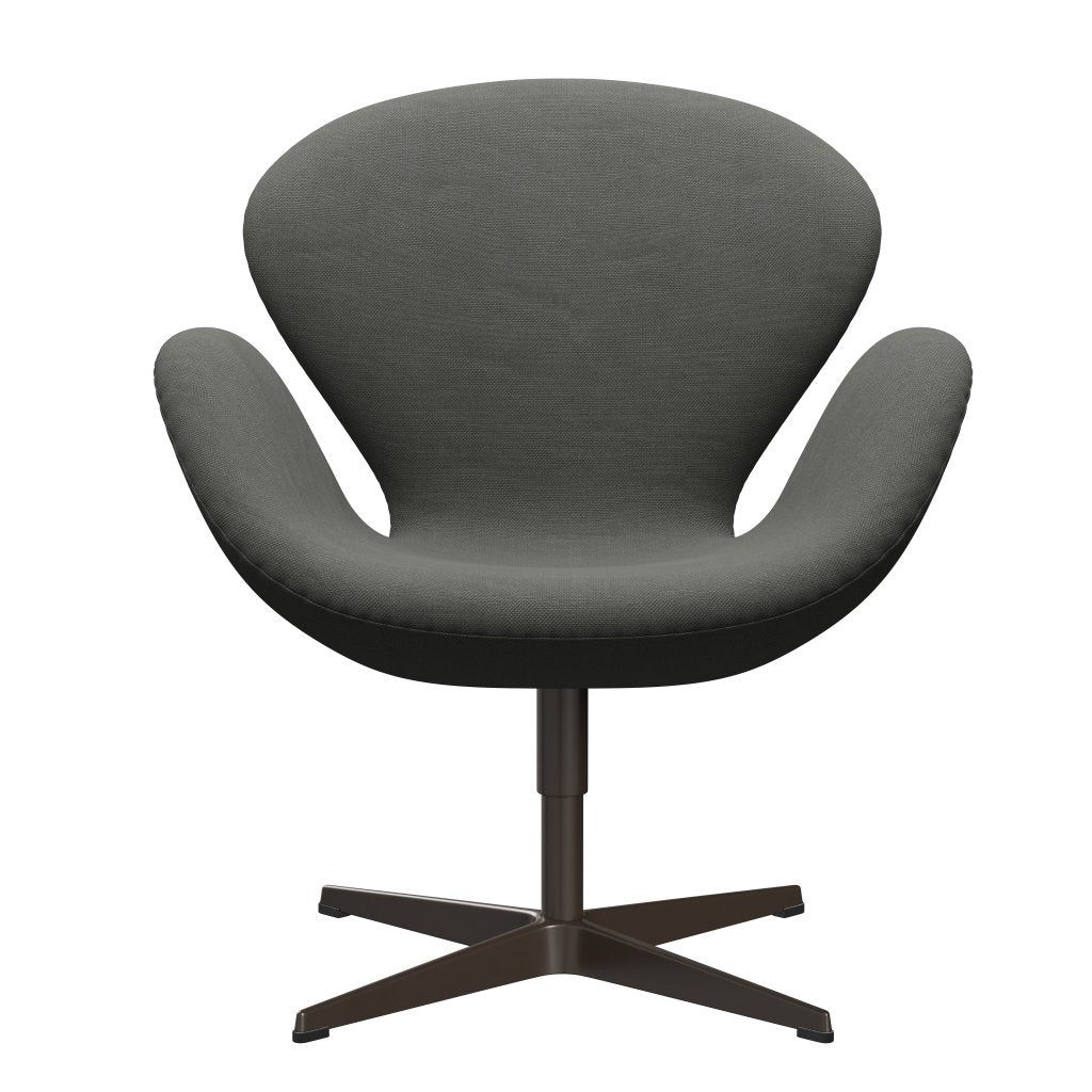 Fritz Hansen Swan Lounge stol, brun bronze/stålcutgrå