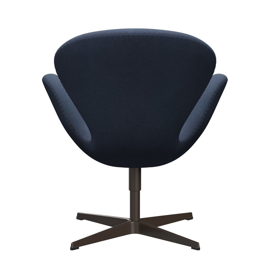 Fritz Hansen Swan Lounge Chair, Brown Bronze/Tonus Grey Blue