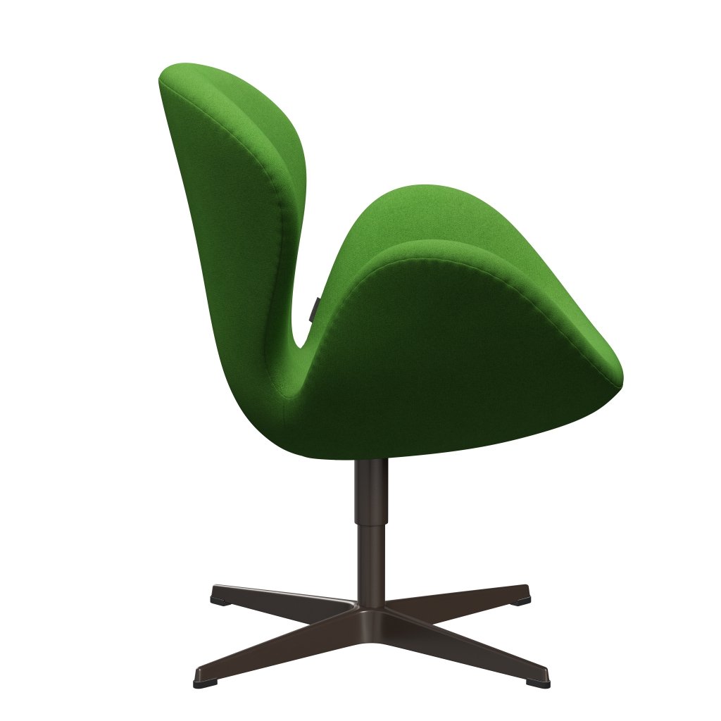 Fritz Hansen Swan Lounge Chair, Brown Bronze/Tonus Light Green