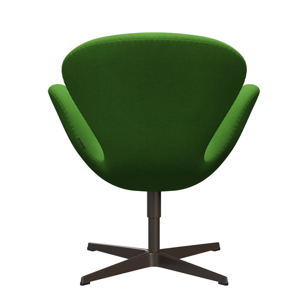 Fritz Hansen Swan Lounge Chair, Brown Bronze/Tonus Light Green