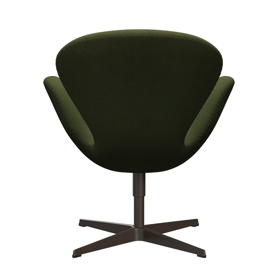 Fritz Hansen Swan Lounge stol, brun bronze/tonus militærgrøn