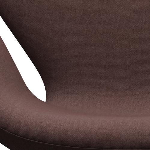 Fritz Hansen Swan Lounge Chair, Brown Bronze/Tonus Violet Grey