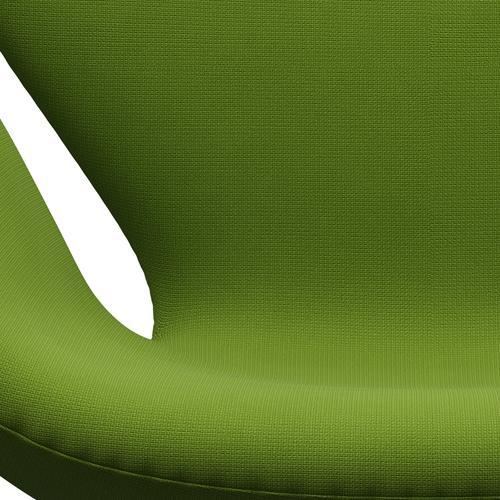 Fritz Hansen Swan Lounge Chair, Satin Brushed Aluminium/Fame Green
