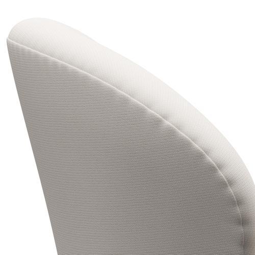 Fritz Hansen Swan Lounge Chair, Satin Brushed Aluminium/Fame White