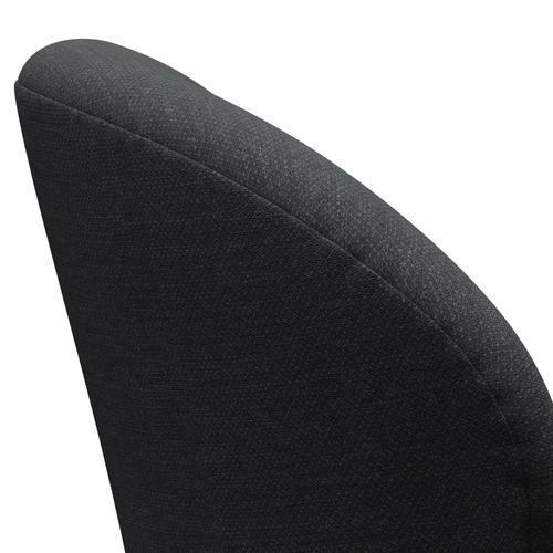 Fritz Hansen Swan Lounge Chair, Satin Brushed Aluminium/Fiord Dark Grey Multicoloured