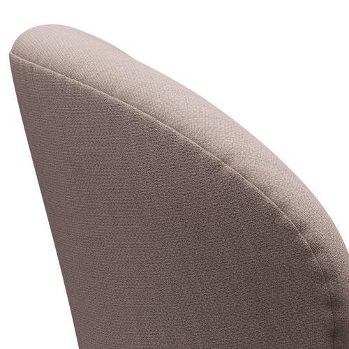 Fritz Hansen Swan Lounge stol, satin børstet aluminium/fiord pink/sten