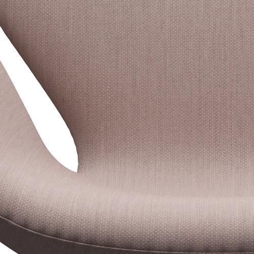Fritz Hansen Swan Lounge Chair, Satin Brushed Aluminium/Fiord Pink/Stone