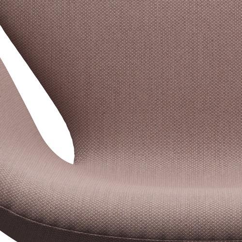 Fritz Hansen Swan Lounge stol, satin børstet aluminium/fiord pink/solbrun