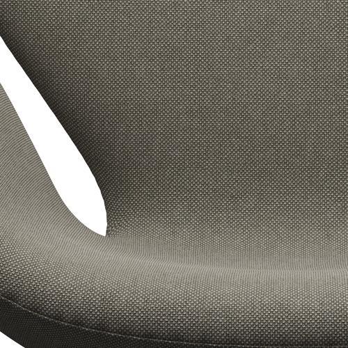 Fritz Hansen Swan Lounge stol, satin børstet aluminium/Hallingdal beige