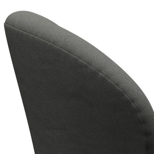 Fritz Hansen Swan Lounge Chair, Satin Brushed Aluminium/Steelcut Grey