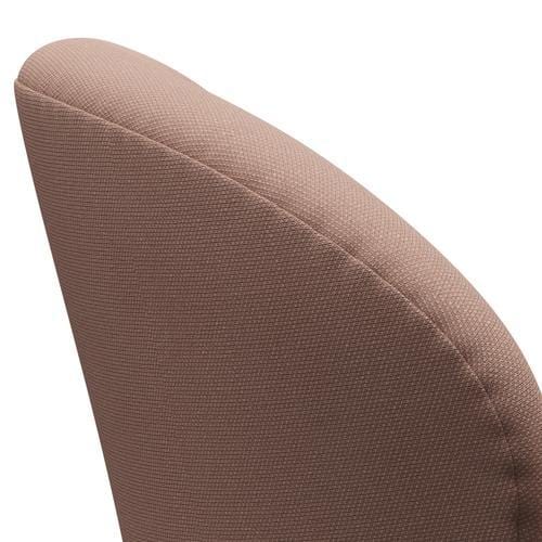 Fritz Hansen Swan Lounge stol, satin børstet aluminium/stålcut lys beige/lys rød