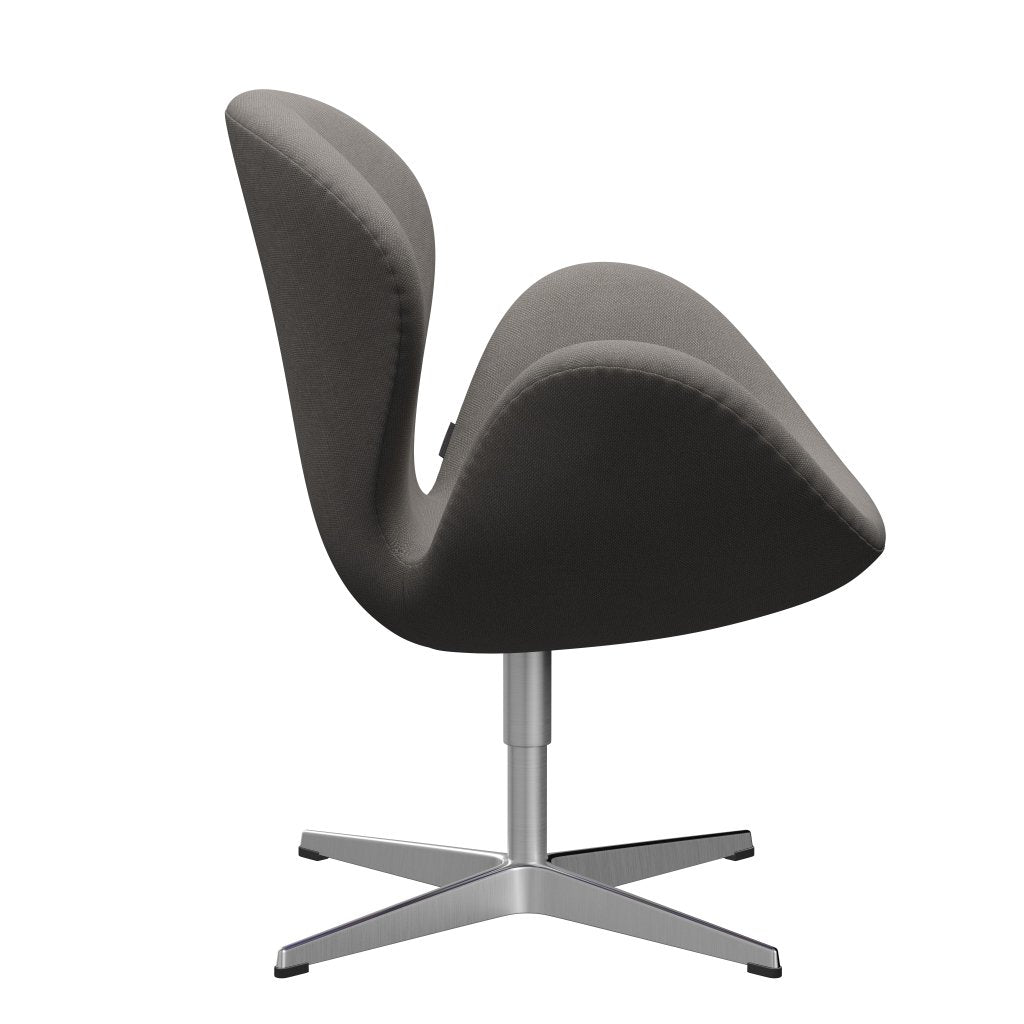 Fritz Hansen Swan Lounge stol, satin børstet aluminium/stålcut medium grå