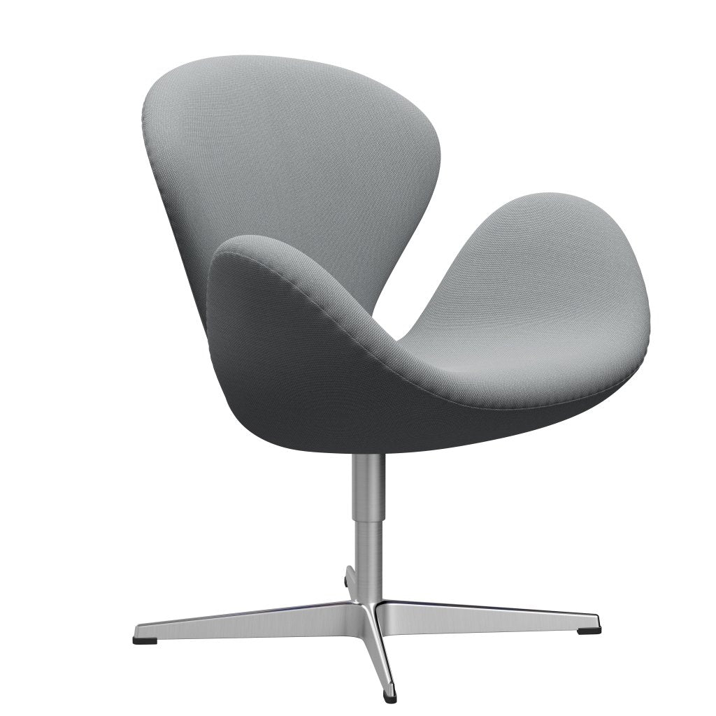 Fritz Hansen Swan Lounge stol, satin børstet aluminium/stålcut trio beige
