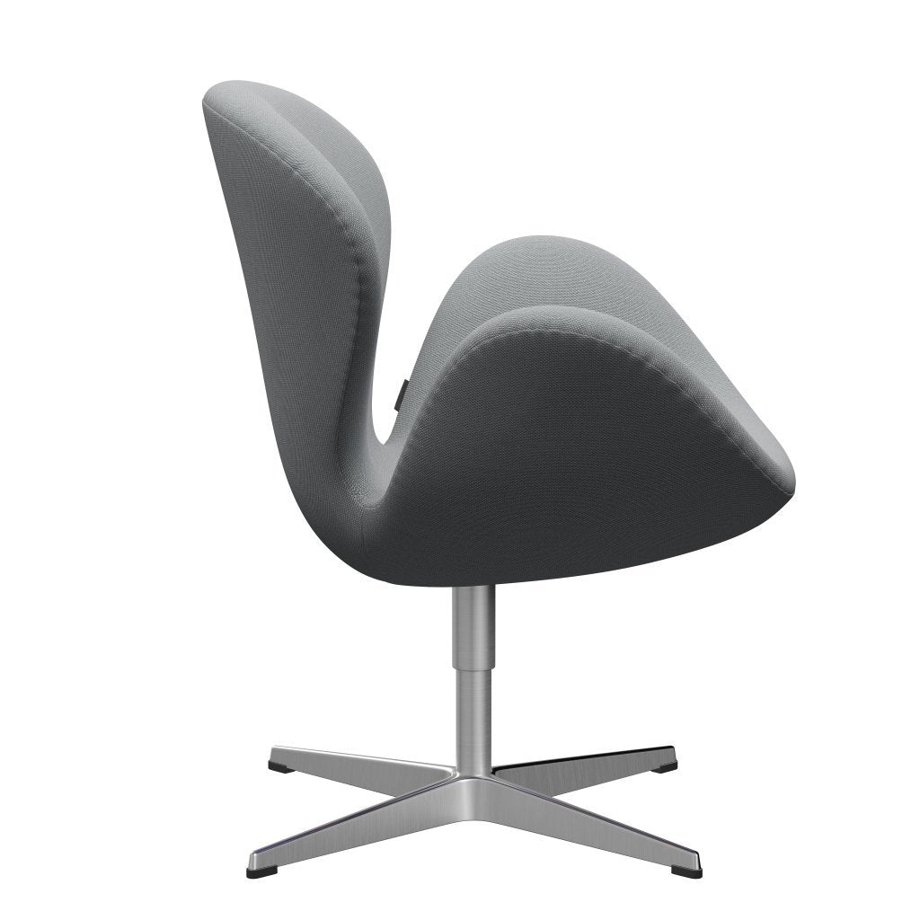 Fritz Hansen Swan Lounge stol, satin børstet aluminium/stålcut trio beige