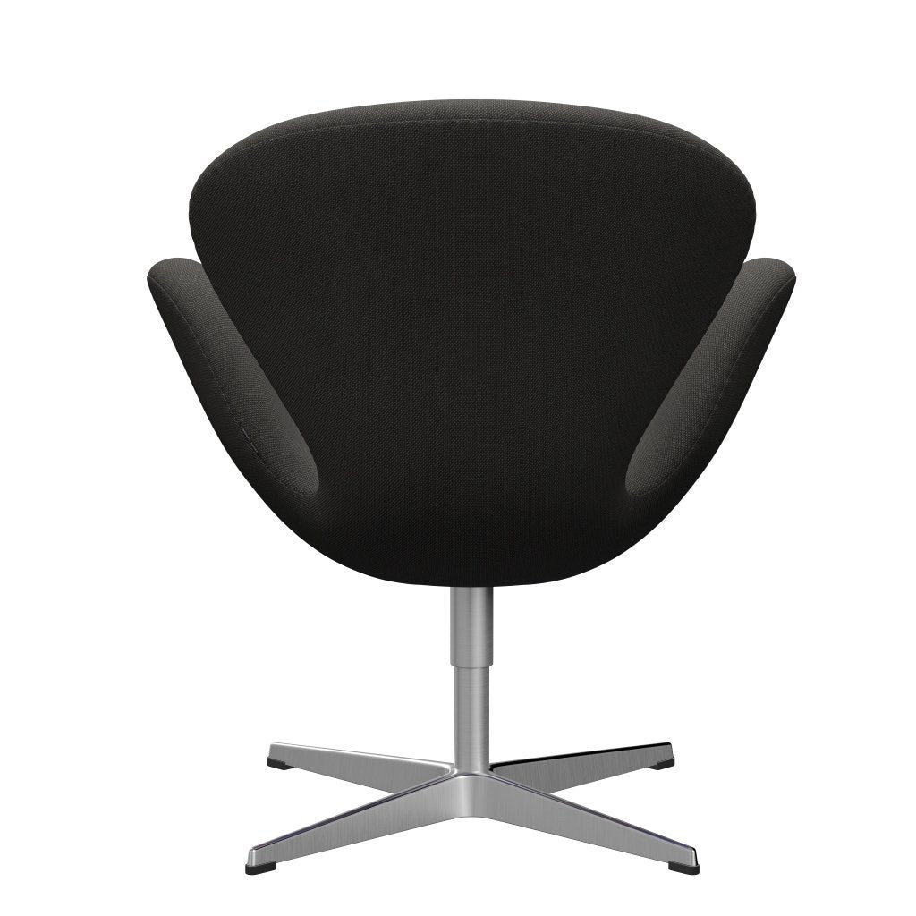 Fritz Hansen Swan Lounge stol, satin børstet aluminium/stålcut trio mørkegrå