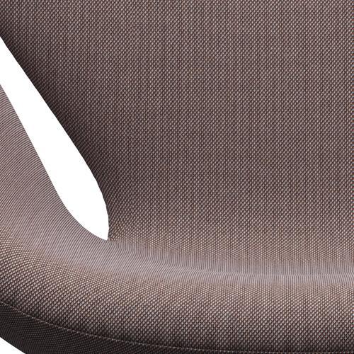 Fritz Hansen Swan Lounge stol, satin børstet aluminium/stålcut trio orange/lysegrå/sort