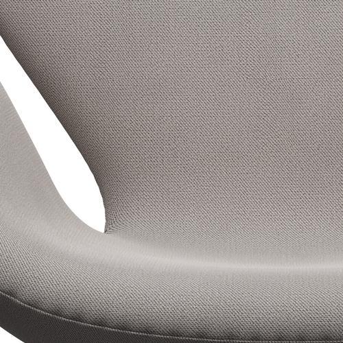 Fritz Hansen Swan Lounge Chair, Black Lacquered/Capture Warm Grey Light